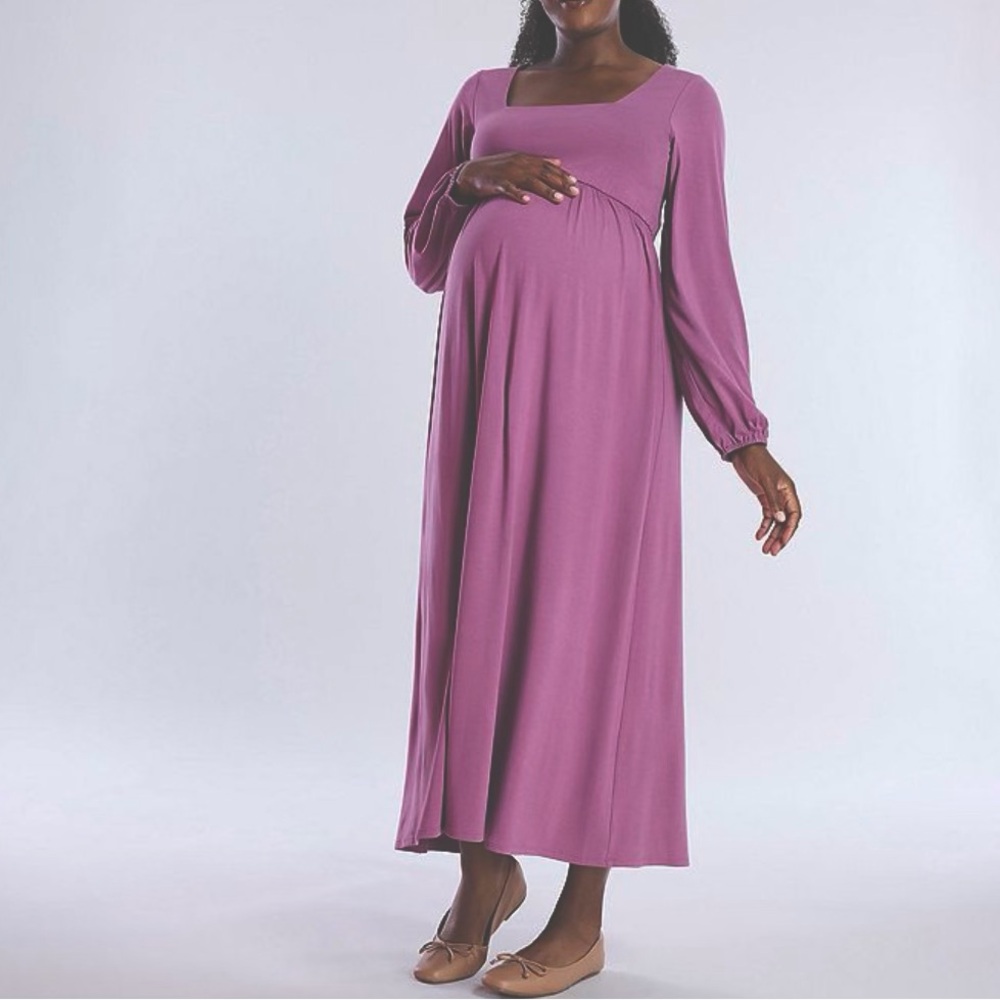 NWT - Empire Waist Long Sleeve Maxi Dress.